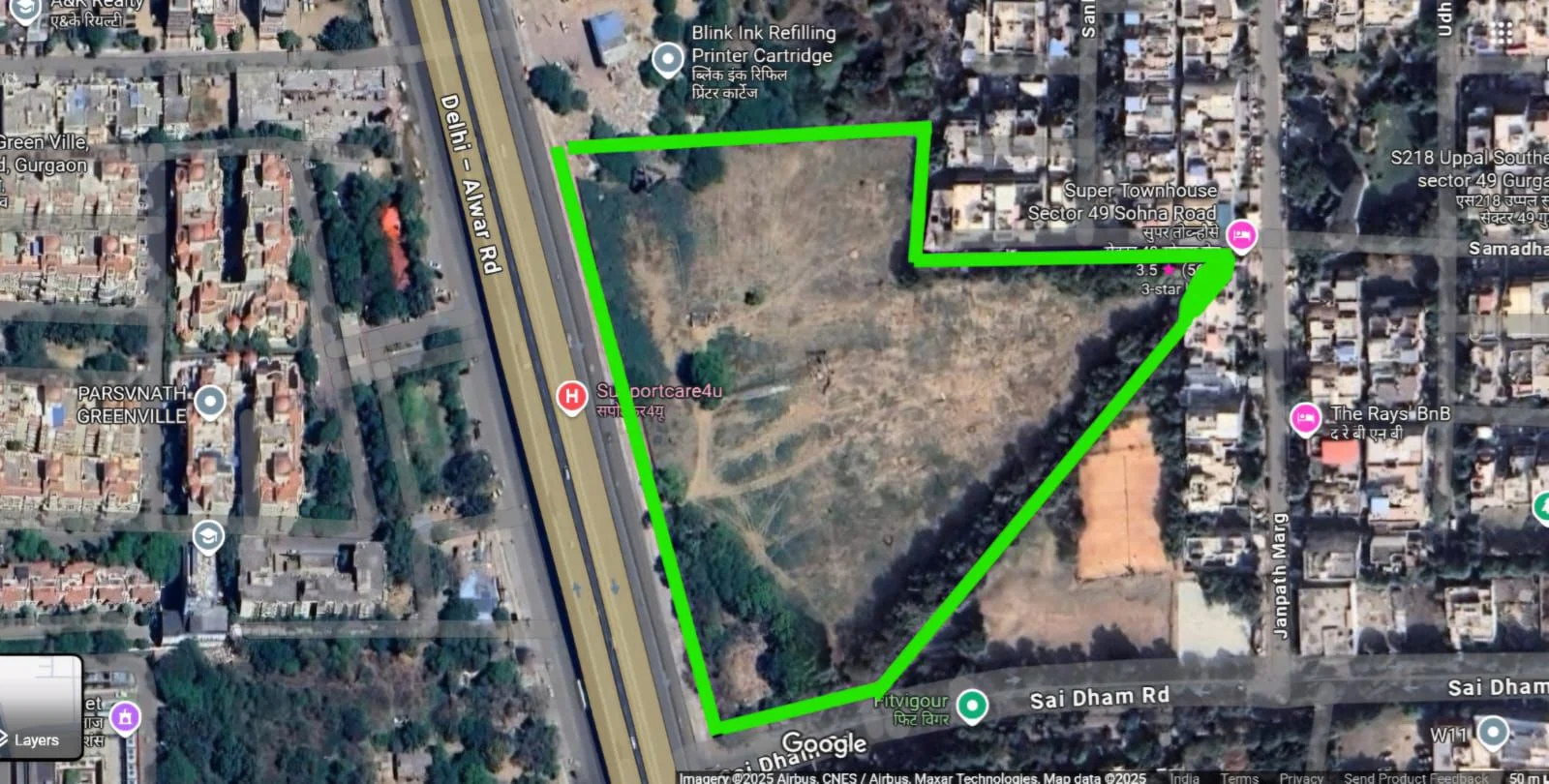 Elan Statement at Sector 49 Gurgaon location map